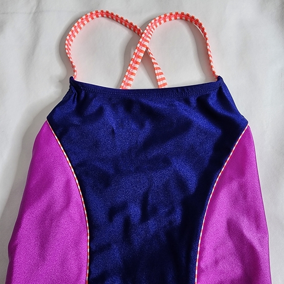 Dolfin Uglies Competition Swimsuit One Piece Revibe Hi-Shine Indigo Size 28 NWT - Picture 7 of 16